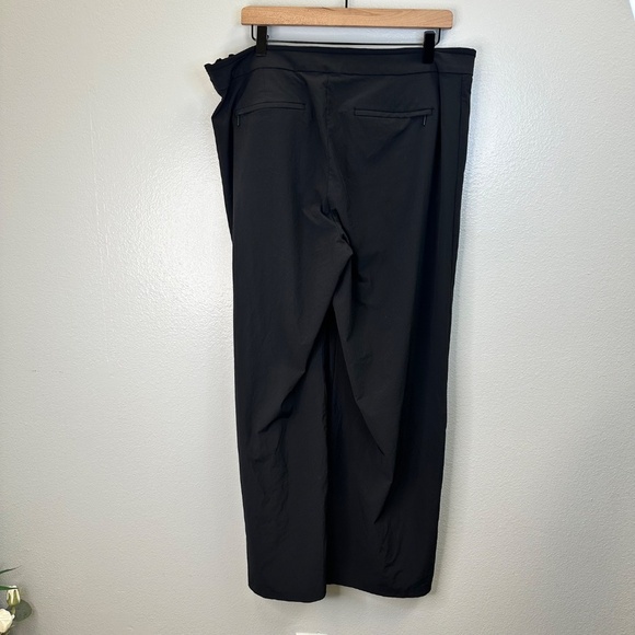 Athleta Black Gramercy Track Trouser size 16 - Picture 2 of 8